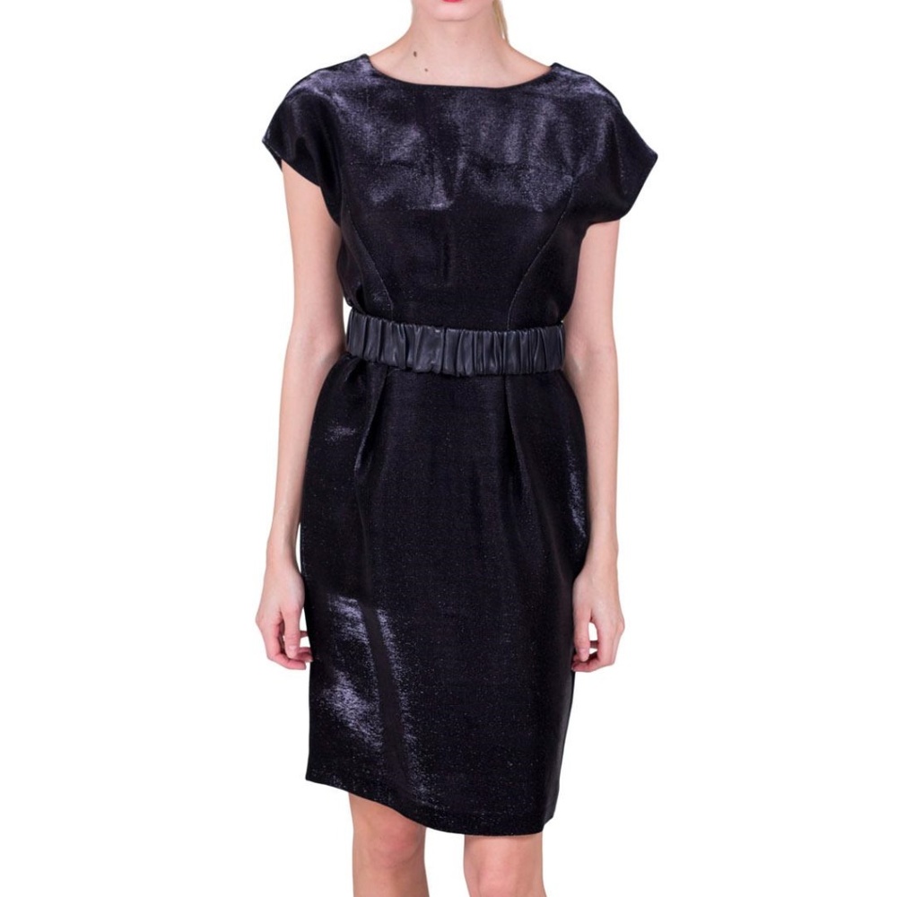 Belted Shimmer Dress